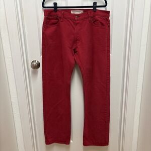 Levi's Slim Straight Red 514 Denim 36‎ X 32